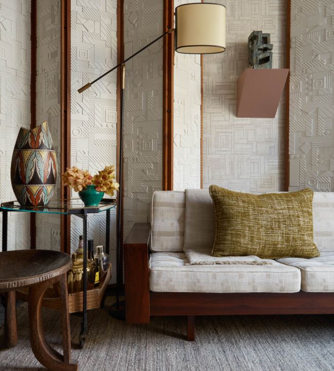 Dodoma Fabric - Ecru - Christopher Farr Cloth - CFF237 - 01 - Premier Wallcovering