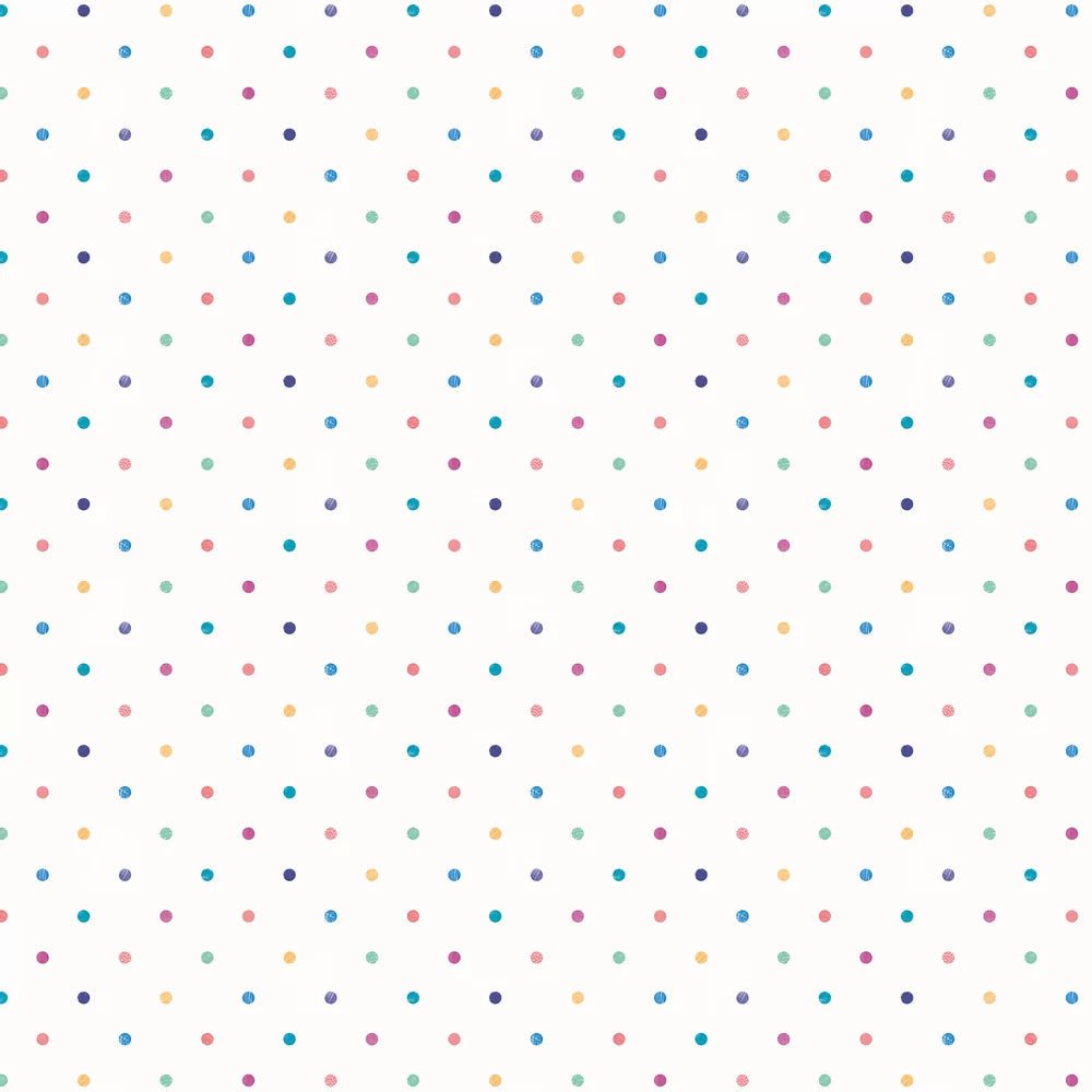 Doodle Spot Wallpaper - Ink & Cornflower - Ohpopsi - WGU50155W - Premier Wallcovering