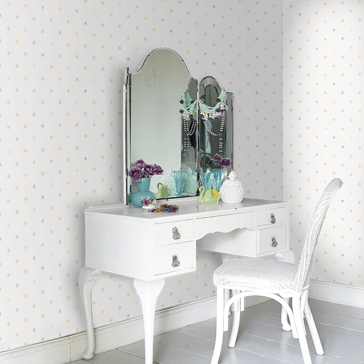 Doodle Spot Wallpaper - Sky - Ohpopsi - WGU50154W - Premier Wallcovering