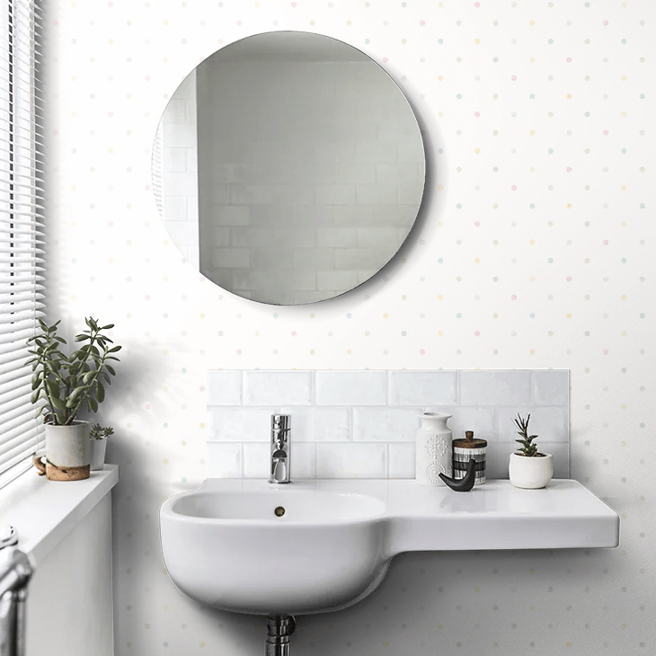 Doodle Spot Wallpaper - Dove Mix - Ohpopsi - WGU50151W - Premier Wallcovering