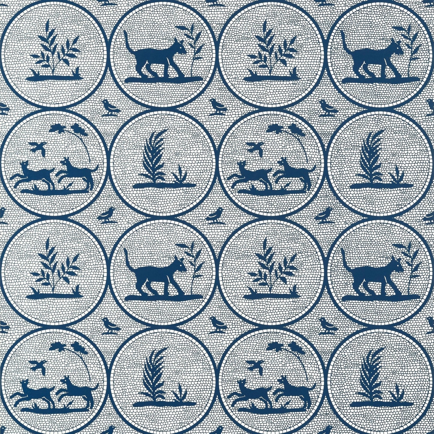 Dooley Wallpaper - Navy - Thibaut - T14348 - Premier Wallcovering