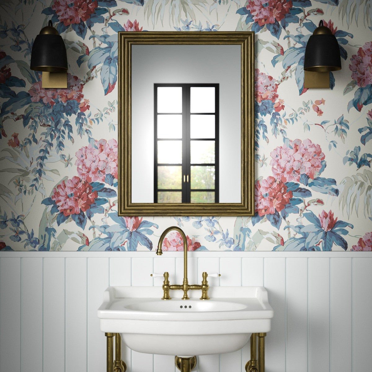 Dorchester Wallpaper - Pink - Warner House - Premier Wallcovering