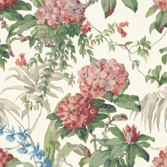 Dorchester Wallpaper - Coral - Warner House - Premier Wallcovering