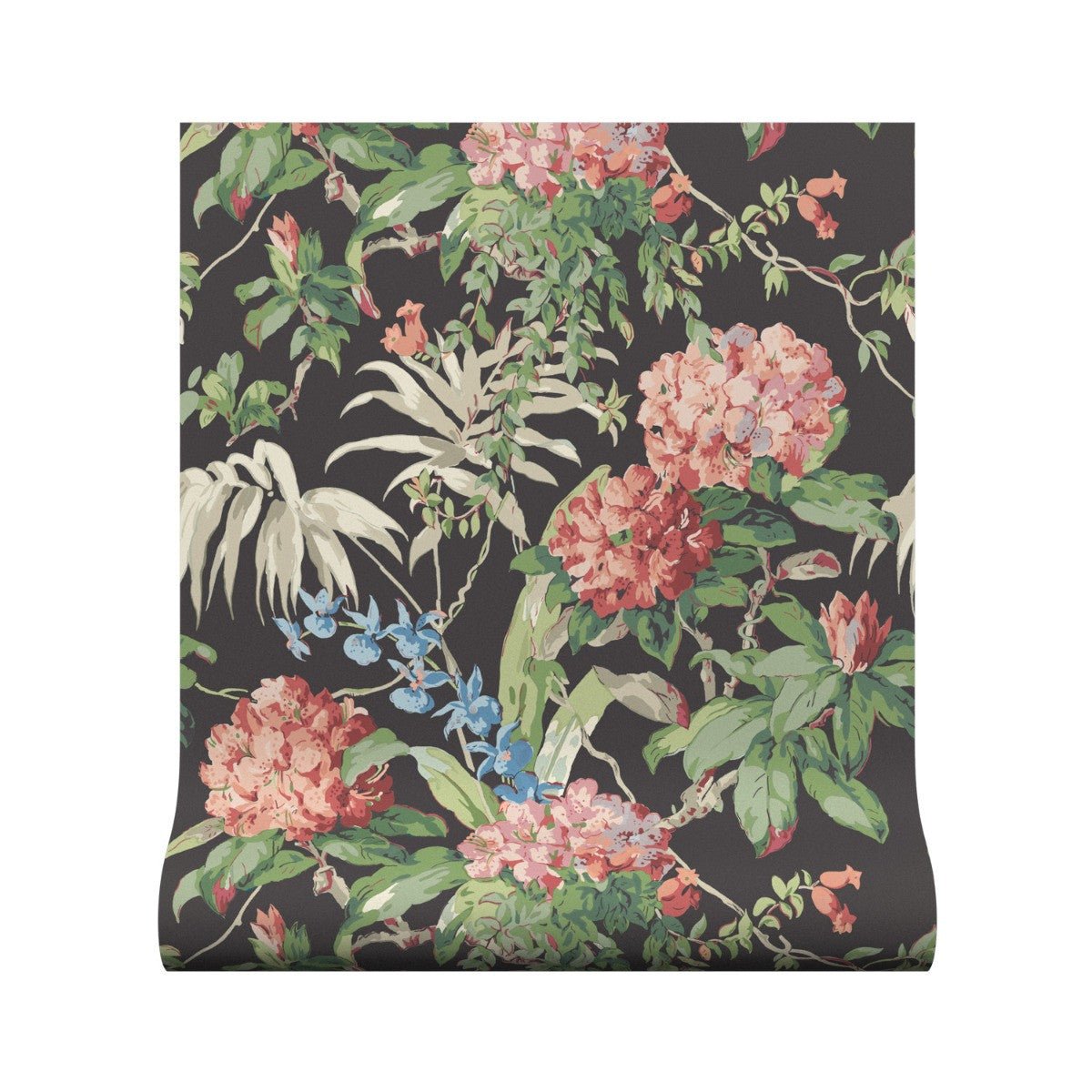 Dorchester Wallpaper - Black - Warner House - Premier Wallcovering