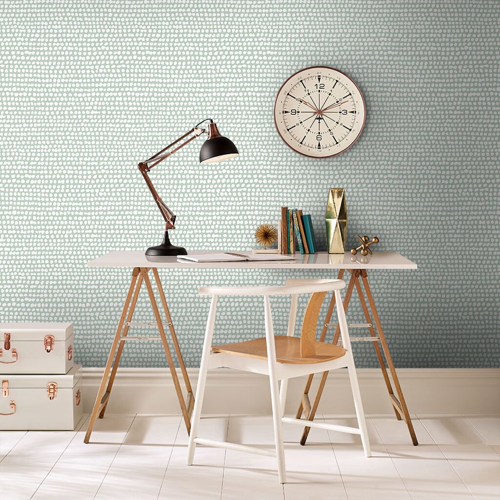 Dots Wallpaper - Green - Graham & Brown - 104537 - Premier Wallcovering