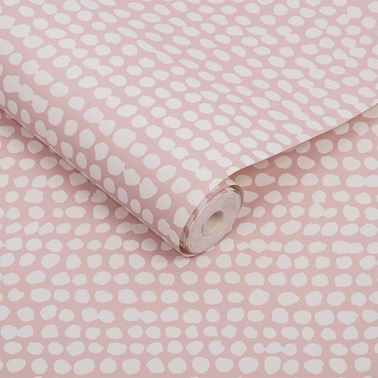 Dots Wallpaper - Pink - Graham & Brown - 104532 - Premier Wallcovering