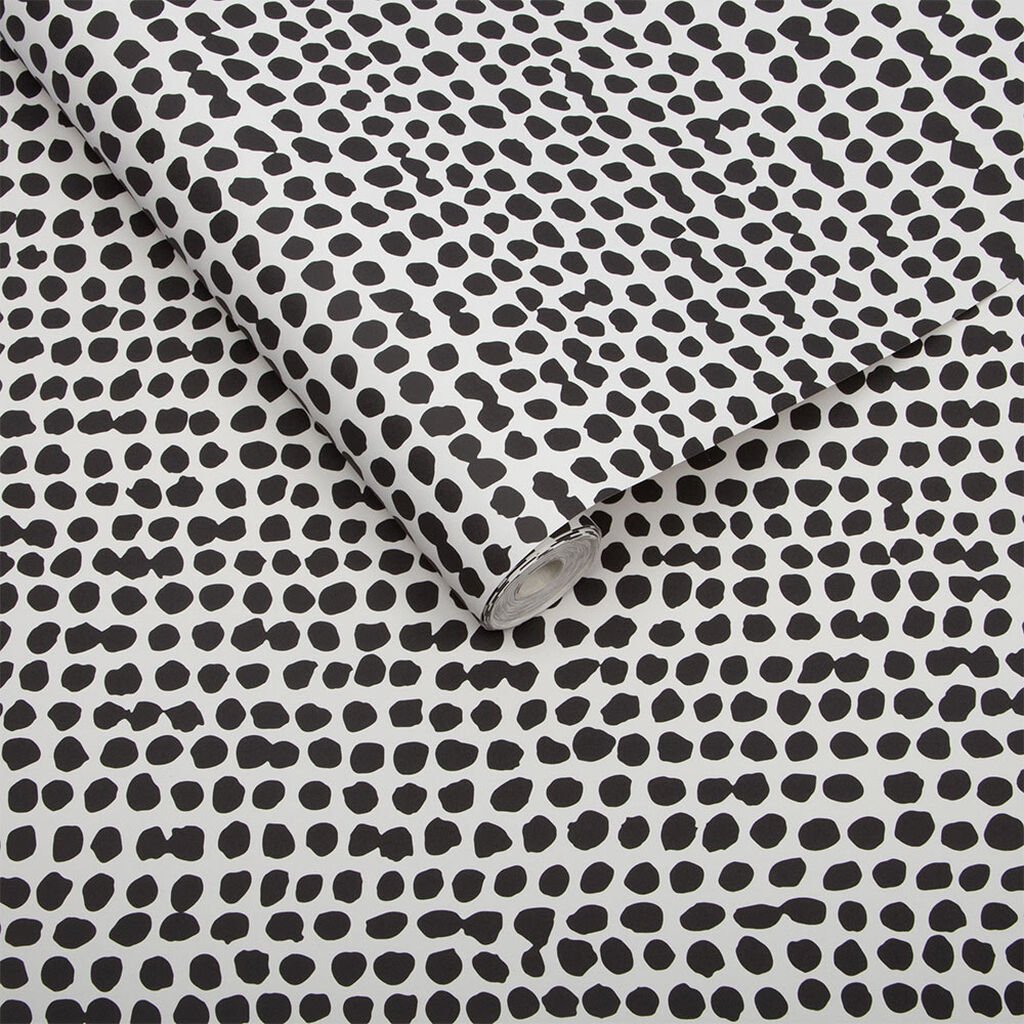 Dots Wallpaper - Black White - Graham & Brown - 104533 - Premier Wallcovering