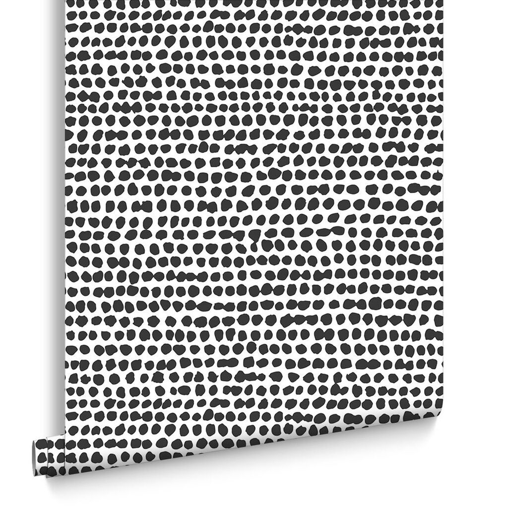 Dots Wallpaper - Black White - Graham & Brown - 104533 - Premier Wallcovering