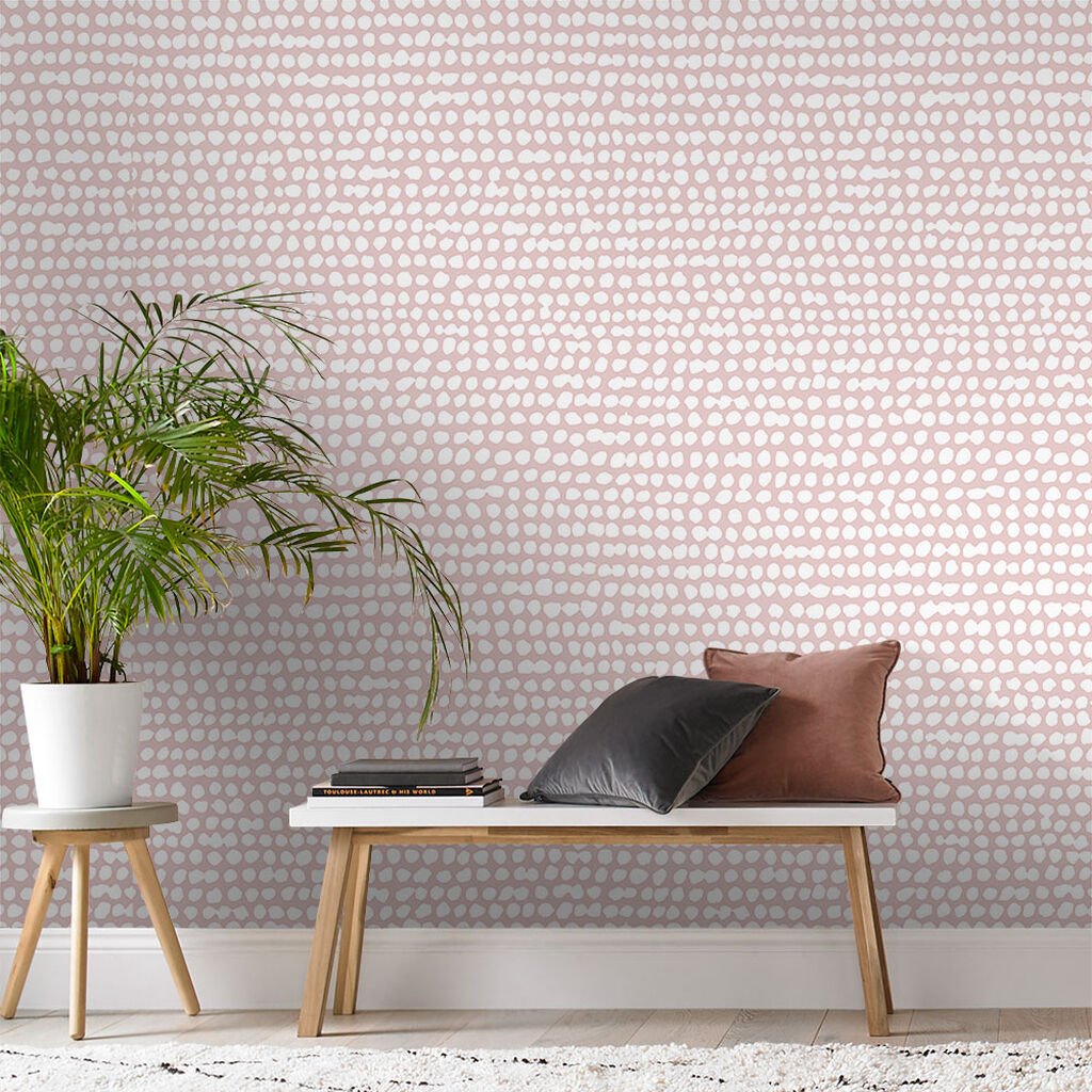 Dots Wallpaper - Pink - Graham & Brown - 104532 - Premier Wallcovering
