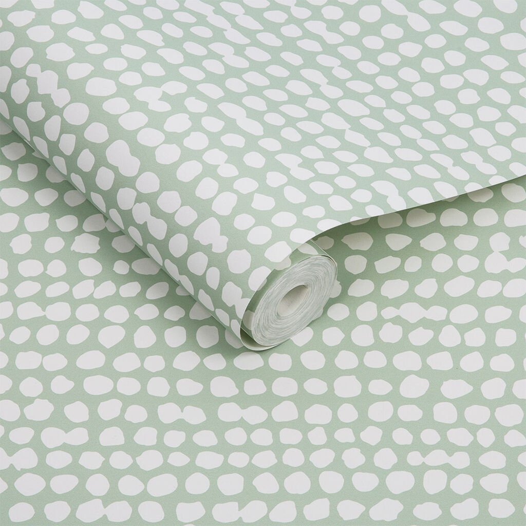 Dots Wallpaper - Green - Graham & Brown - 104537 - Premier Wallcovering