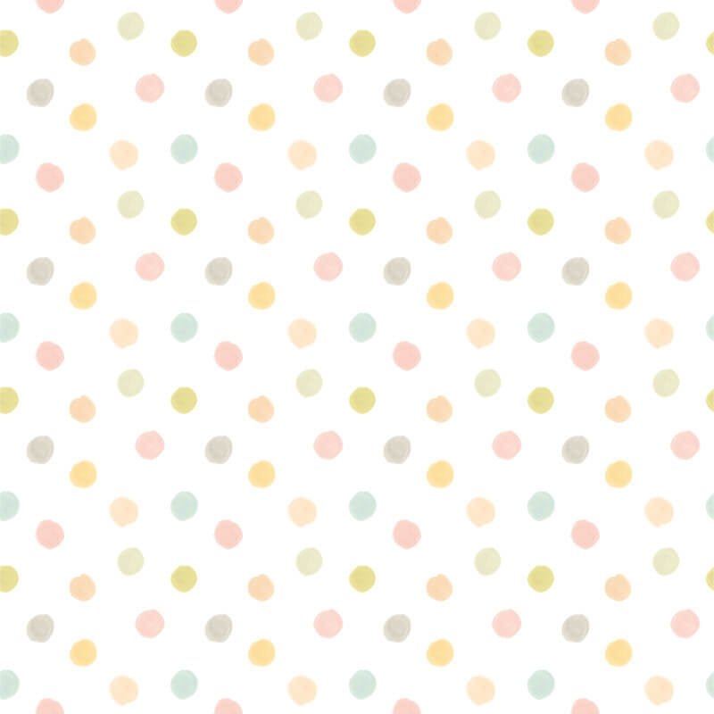 Dotty Wallpaper - Pastel Riot - Hoopla Walls - HWA1316W - Premier Wallcovering
