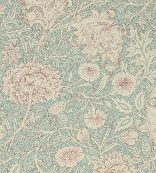 Double Bough Wallpaper - Teal Rose - 216680 - Morris & Co - Premier Wallcovering