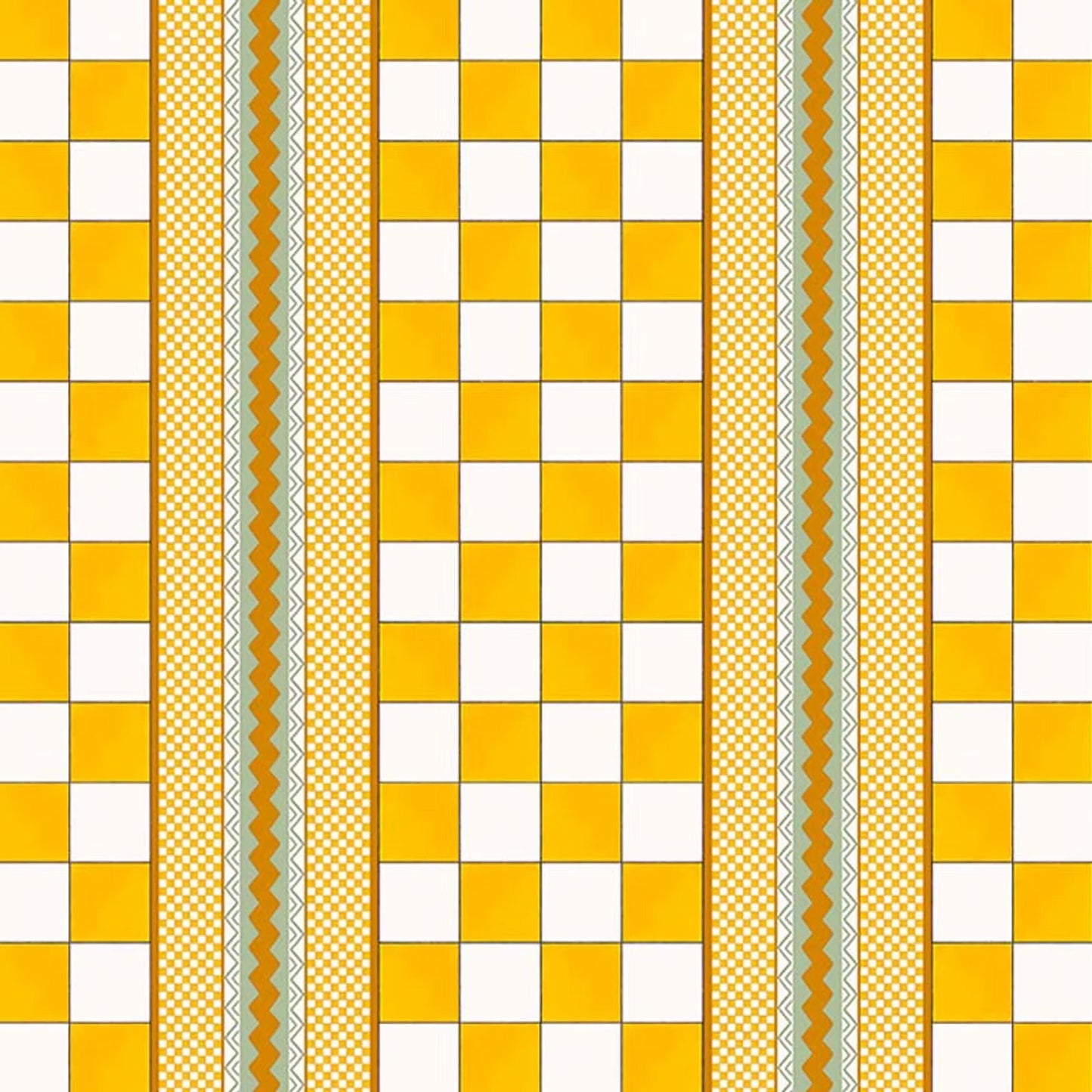 Double Check Wallpaper - Yellow - Ottoline - W/C&S/104/2 - Premier Wallcovering