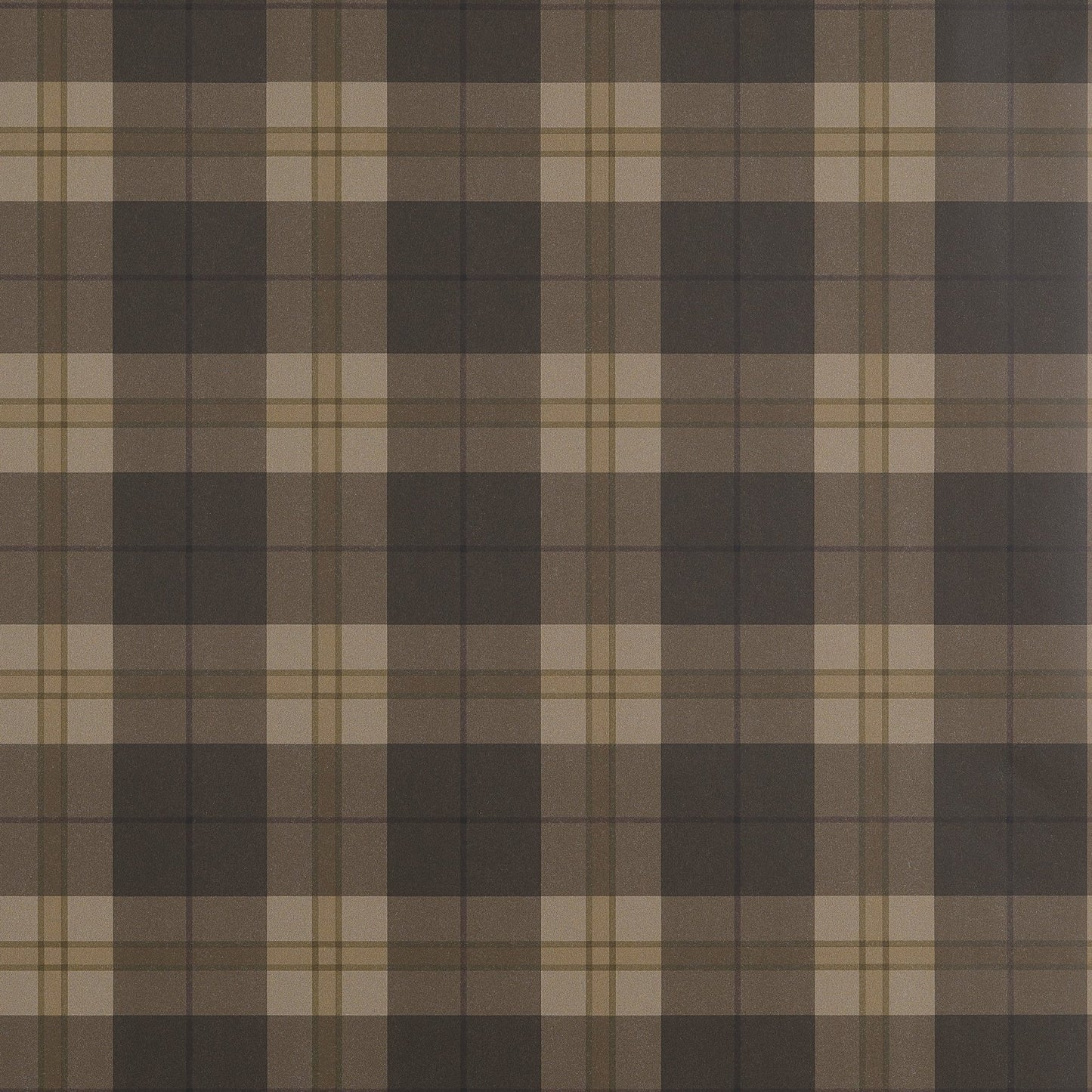 Douglas Plaid Wallpaper - Brown - Thibaut - T44074 - Premier Wallcovering