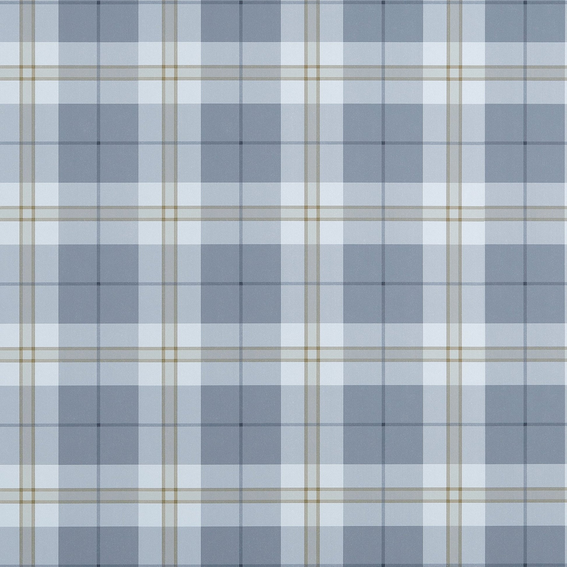 Douglas Plaid Wallpaper - Slate - Thibaut - T44069 - Premier Wallcovering