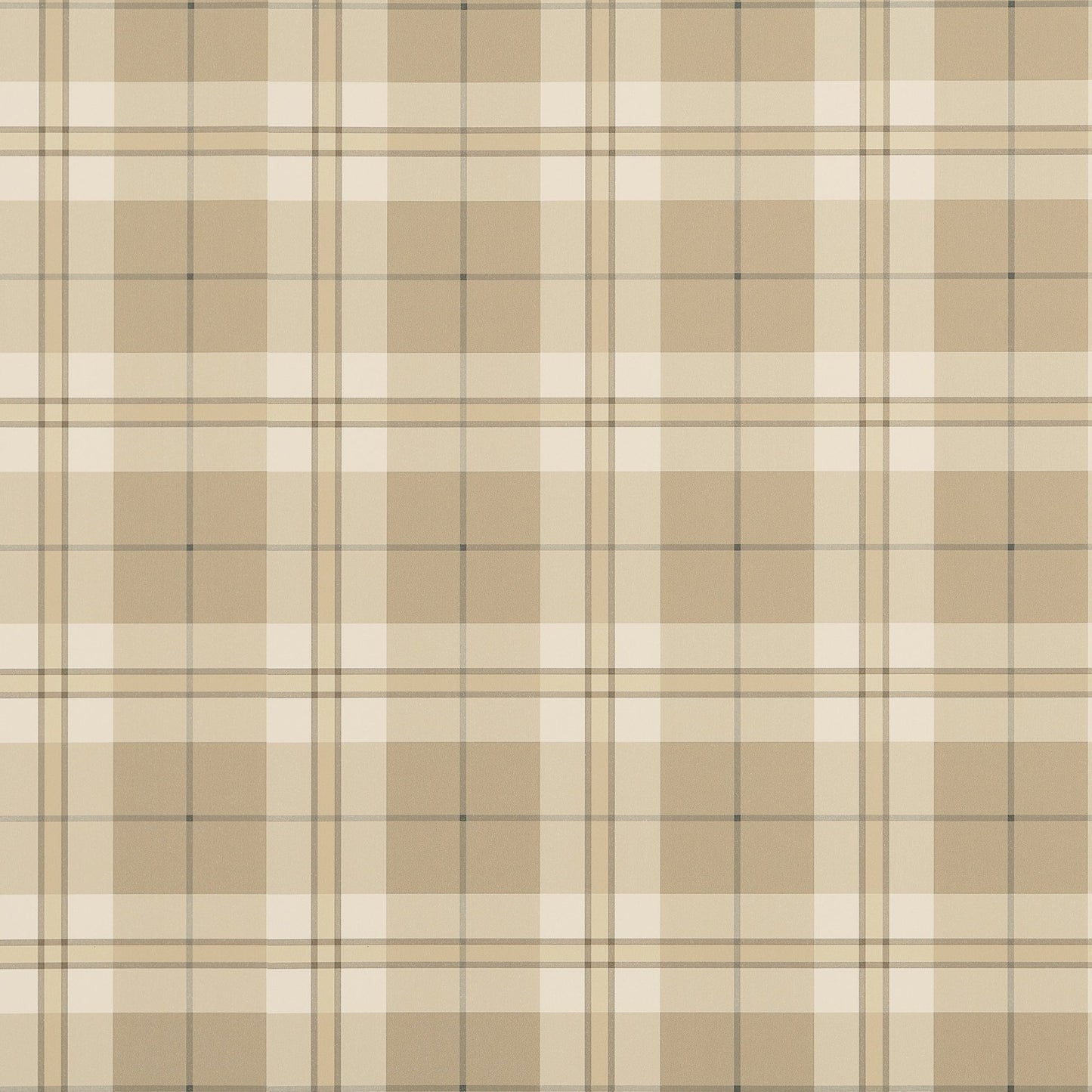 Douglas Plaid Wallpaper - Camel - Thibaut - T44073 - Premier Wallcovering