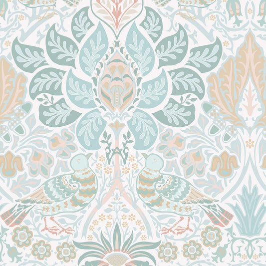 Dove & Rose Wallpaper - Haze - 140479 - William Morris - Premier Wallcovering