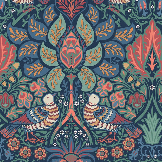 Dove & Rose Wallpaper - Midsummer - 140477 - William Morris - Premier Wallcovering