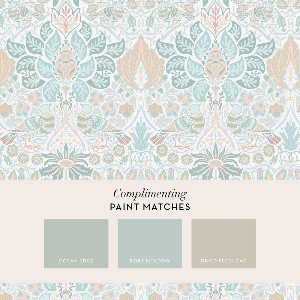 Dove & Rose Wallpaper - Haze - 140479 - William Morris - Premier Wallcovering