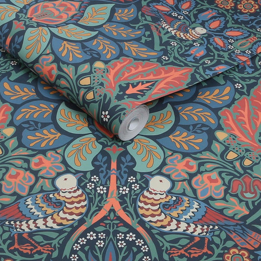 Dove & Rose Wallpaper - Midsummer - 140477 - William Morris - Premier Wallcovering