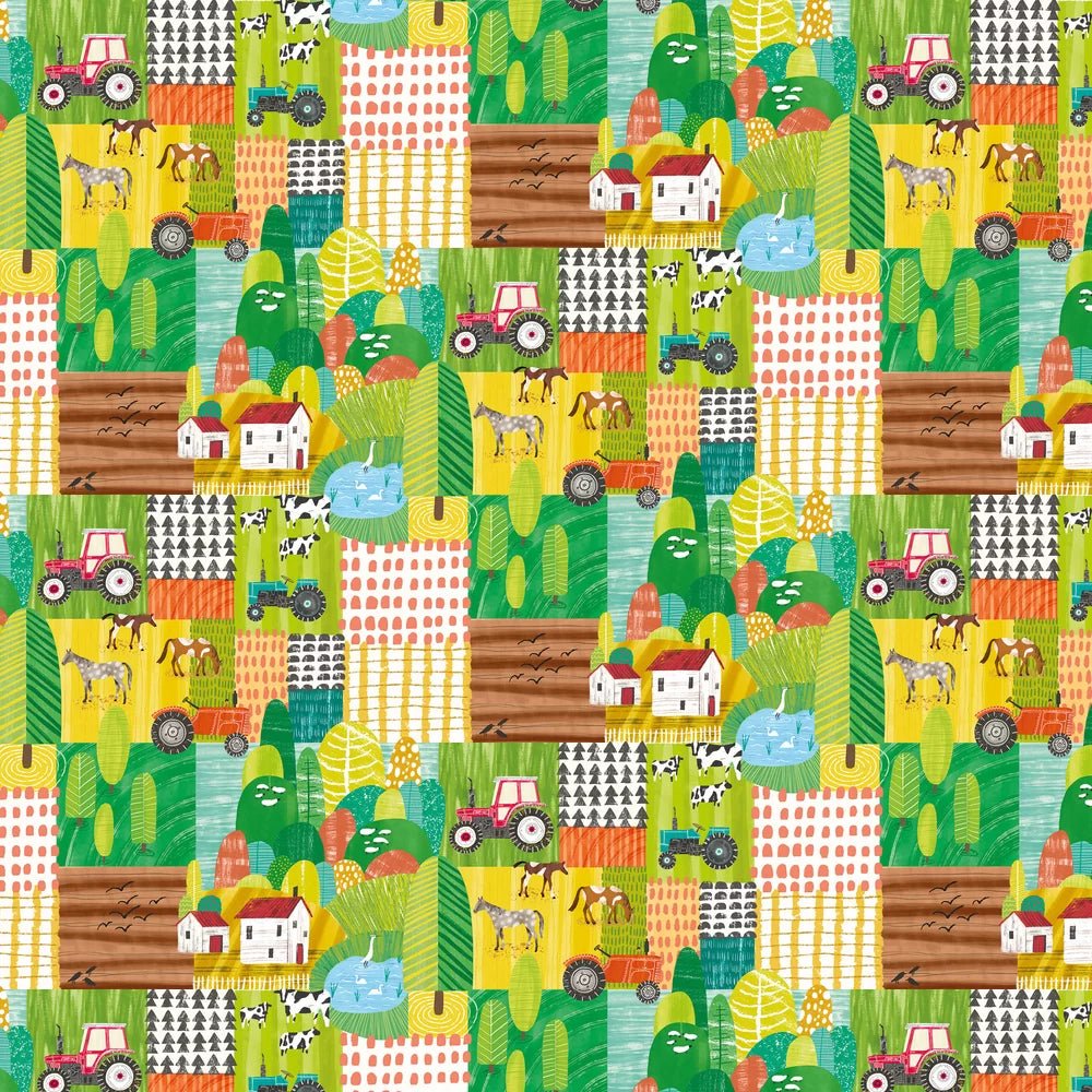 Down On The Farm Wallpaper - Apple Citrus - Ohpopsi - WGU50120W - Premier Wallcovering