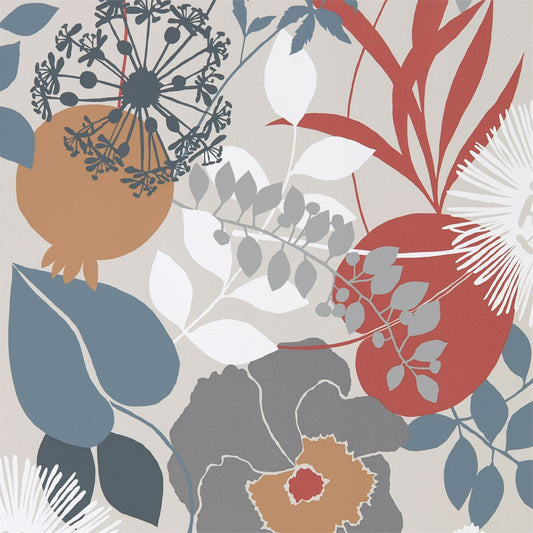 Doyenne Wallpaper - Chalk/Copper/Sepia - HSTO111492 - Harlequin - Premier Wallcovering