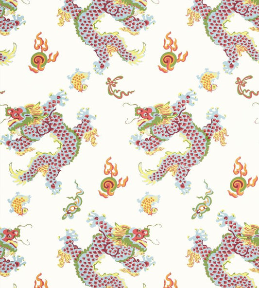 Dragon Dance Wallpaper - Multi - AT23179 - Anna French - Premier Wallcovering