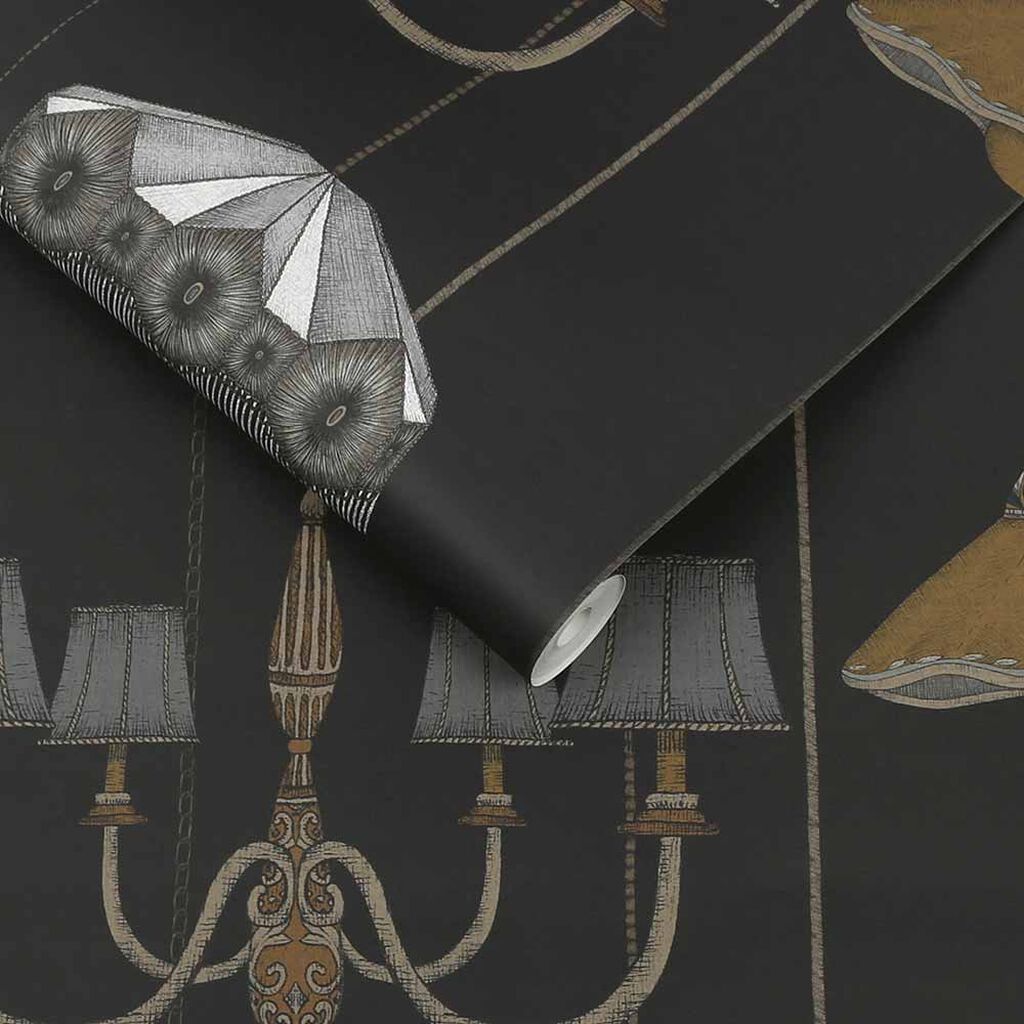 Drawing Room Wallpaper - Charcoal - Graham & Brown - 111716 - Premier Wallcovering
