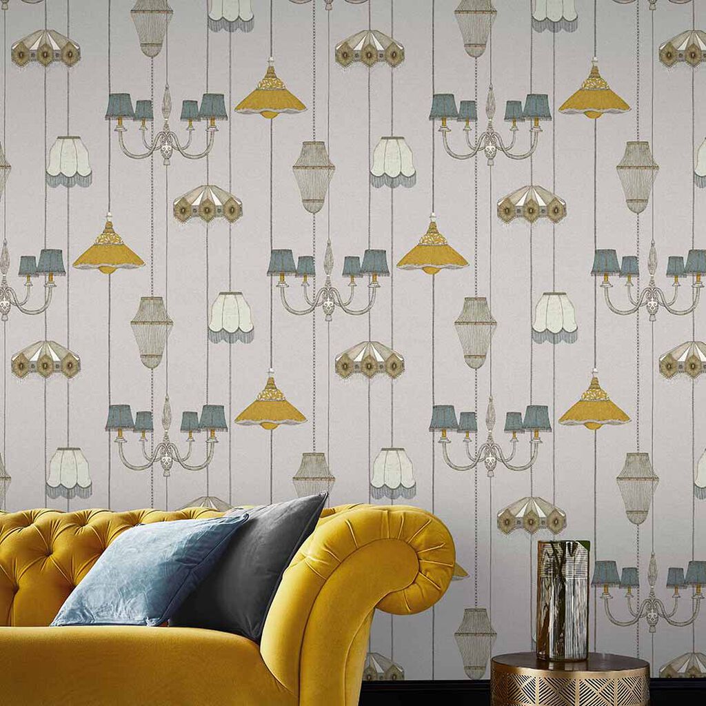 Drawing Room Wallpaper - Grey - Graham & Brown - 111717 - Premier Wallcovering