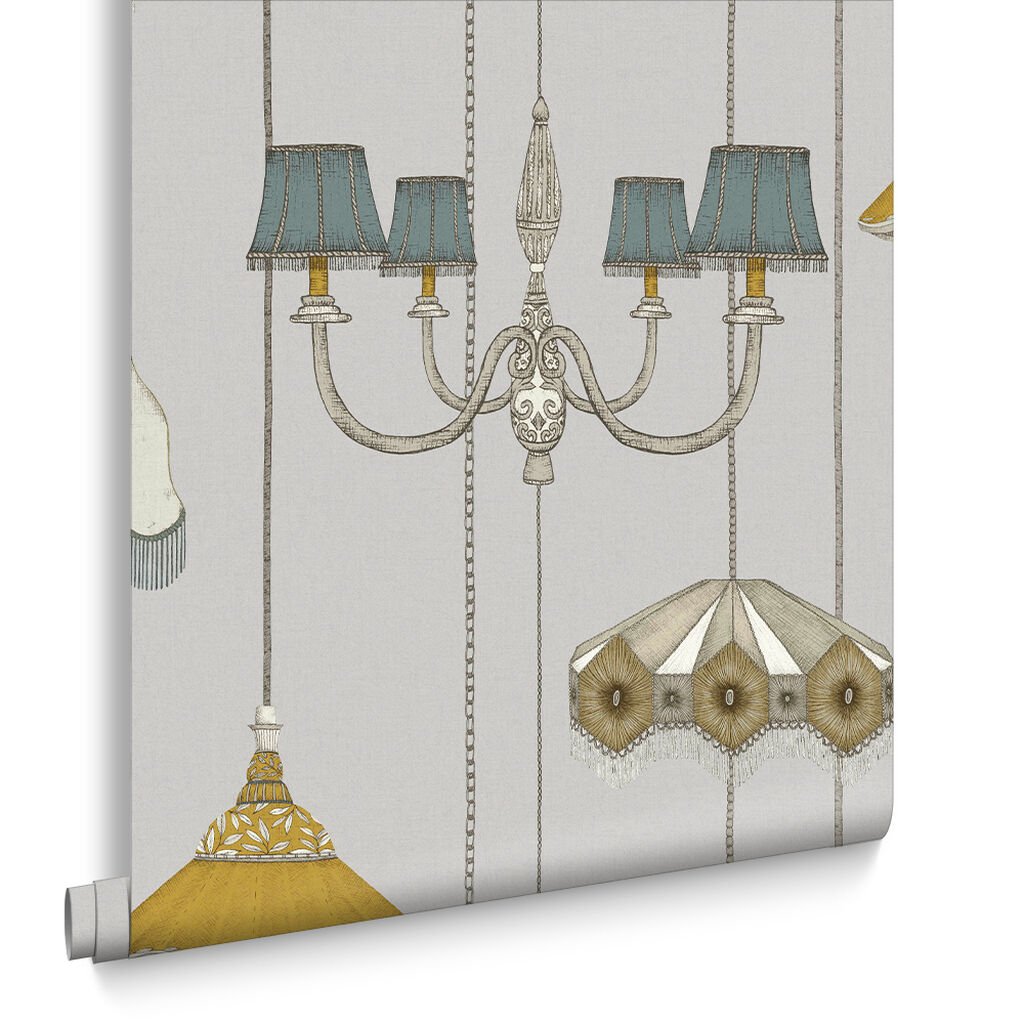 Drawing Room Wallpaper - Grey - Graham & Brown - 111717 - Premier Wallcovering