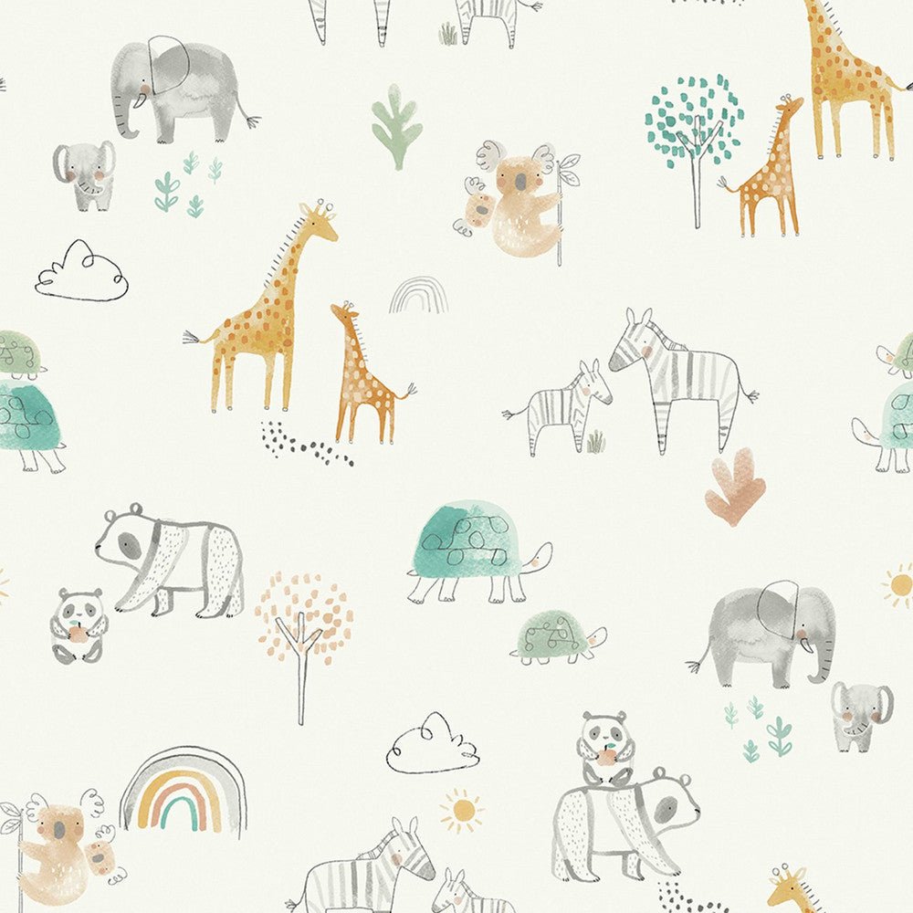 Dream Safari Wallpaper - Multi - Next - 128821 - Premier Wallcovering