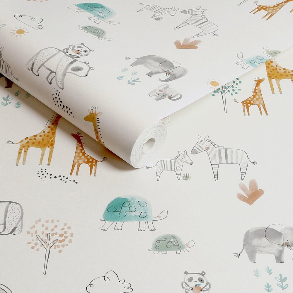 Dream Safari Wallpaper - Multi - Next - 128821 - Premier Wallcovering