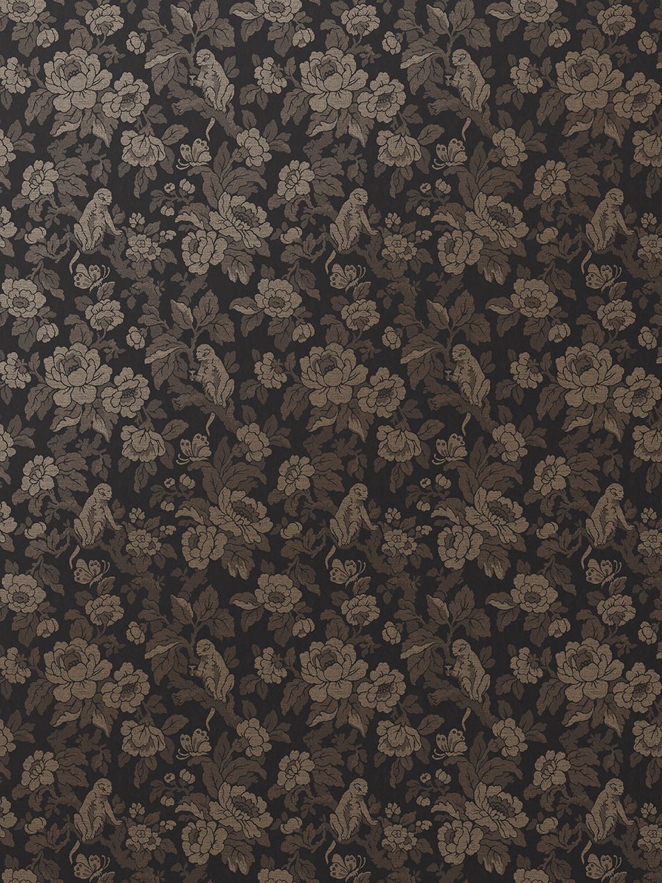 Drunken Monkey Wallpaper - Black Gold - Divine Savages - DVS153-DMKY-BLK-GLD-WR - Premier Wallcovering