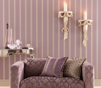 Du Barry Stripe Wallpaper - Green - Osborne & Little - W6017-03 - Premier Wallcovering