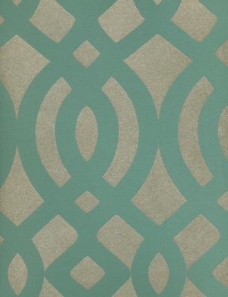 Du Barry Wallpaper - Aqua/Silver - Osborne & Little - W6013-02 - Premier Wallcovering