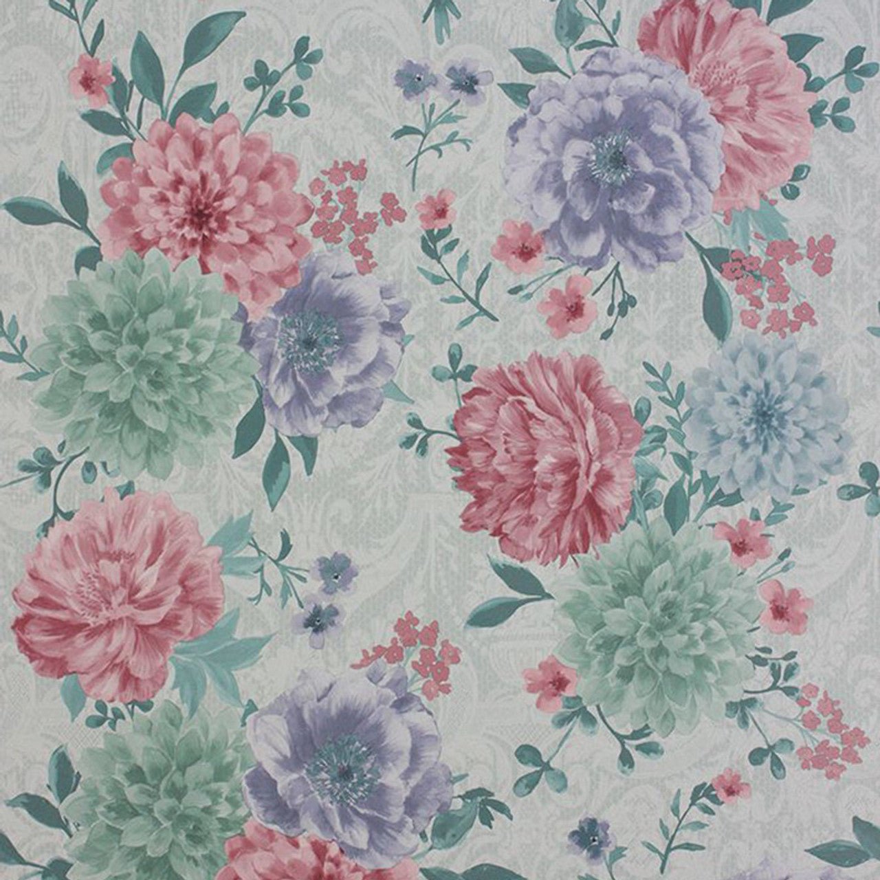 Duchess Garden Wallpaper - Ice/Blush - Matthew Williamson - W7147-03 - Premier Wallcovering