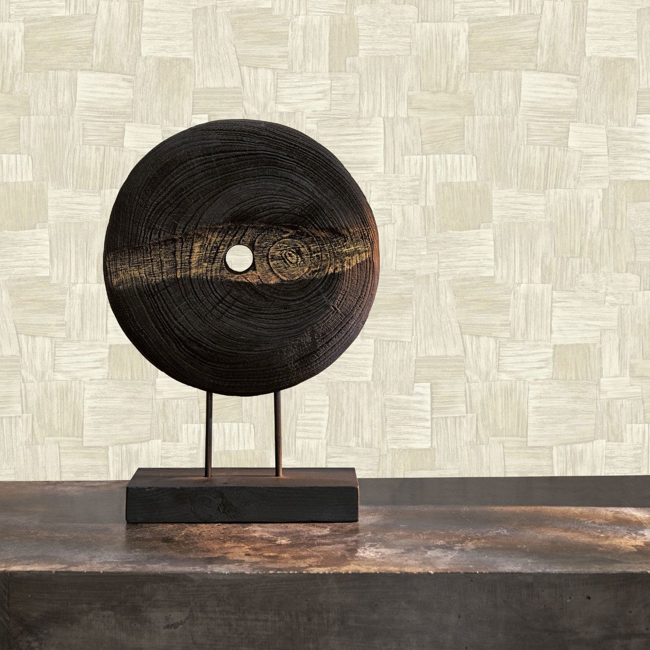 Dura Babylone Wallpaper - Naturel - Casadeco - 89741105 - Premier Wallcovering