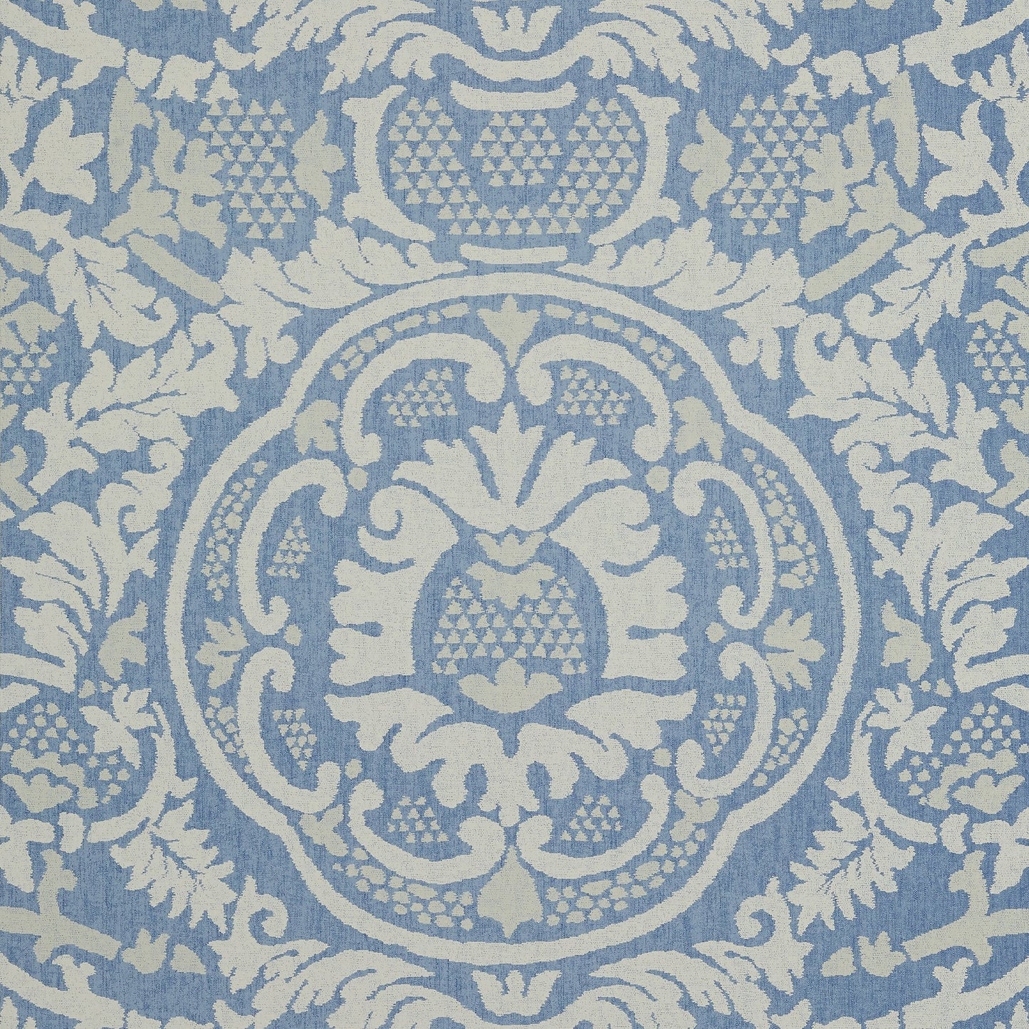 Earl Damask Wallpaper - Blue - Thibaut - T10837 - Premier Wallcovering