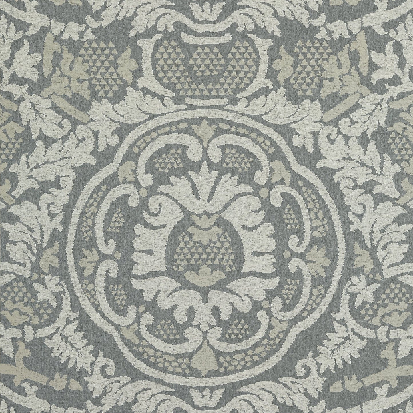 Earl Damask Wallpaper - Charcoal - Thibaut - T10840 - Premier Wallcovering