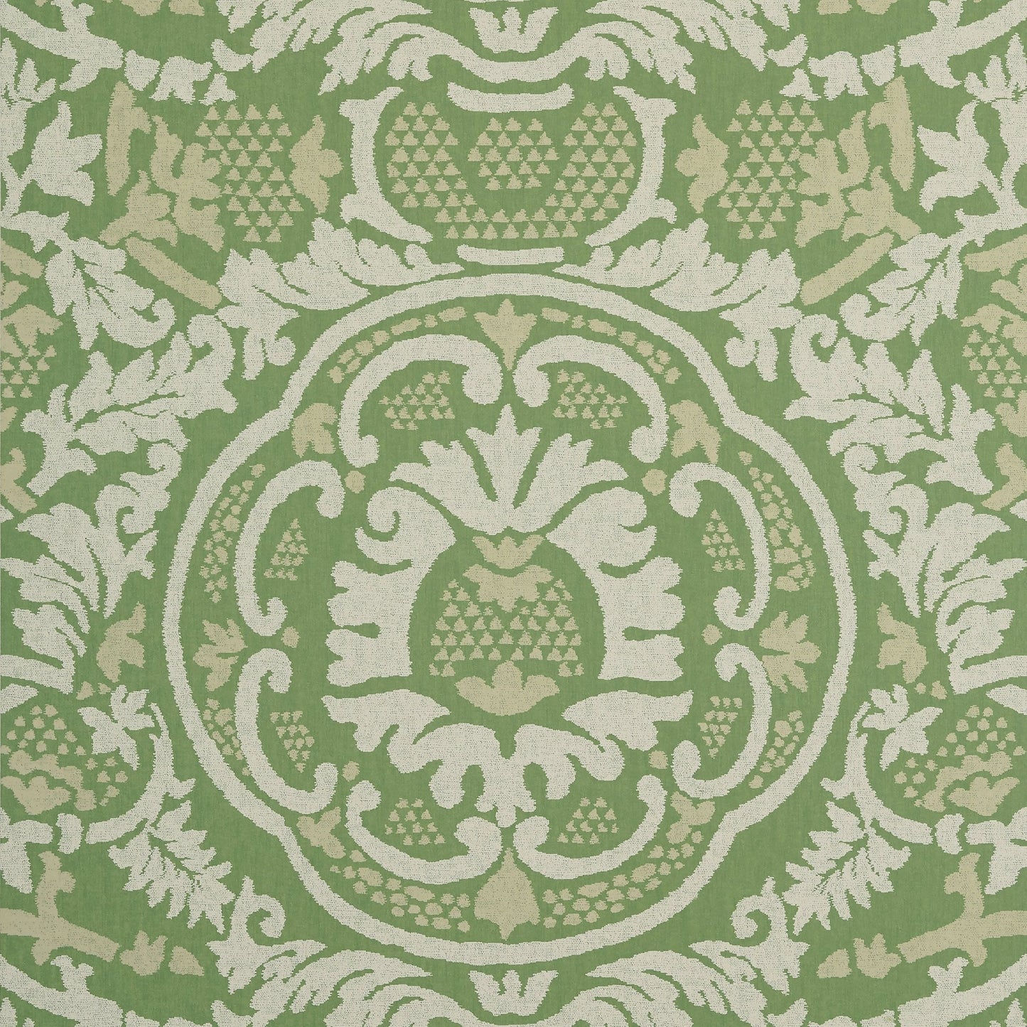Earl Damask Wallpaper - Green - Thibaut - T10838 - Premier Wallcovering