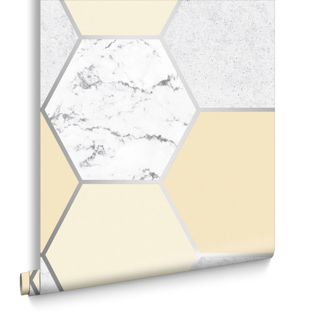 Earthen Wallpaper - Yellow - Graham & Brown - 106346 - Premier Wallcovering