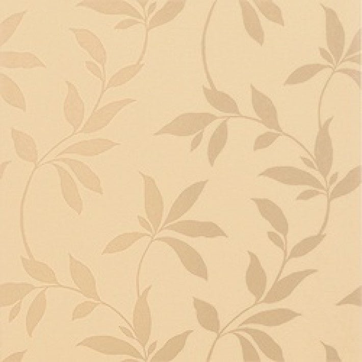 Earthvine Wallpaper - Metallic on Tan - Thibaut - T7063 - Premier Wallcovering