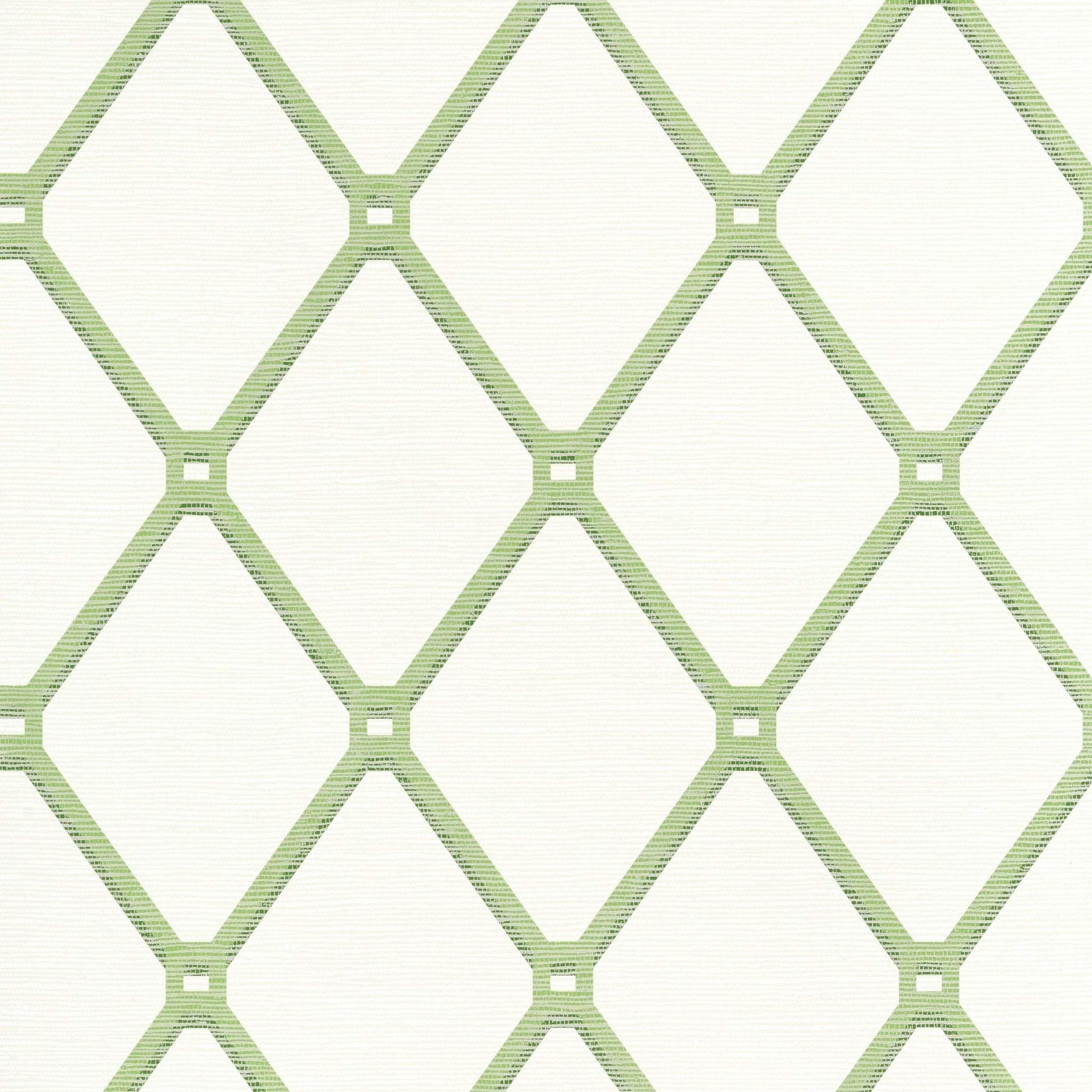 Easom Trellis Wallpaper - Green - Thibaut - T4051 - Premier Wallcovering