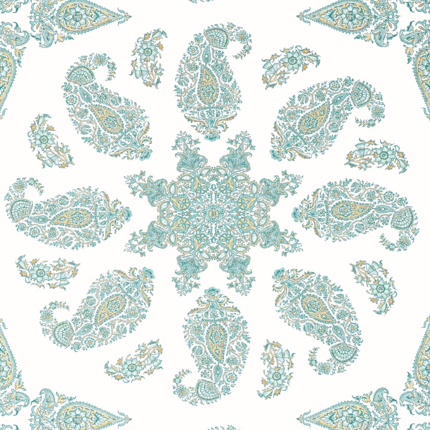 East India Wallpaper - Seaglass - Thibaut - T36428 - Premier Wallcovering