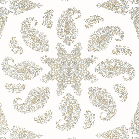 East India Wallpaper - Beige - Thibaut - T36427 - Premier Wallcovering