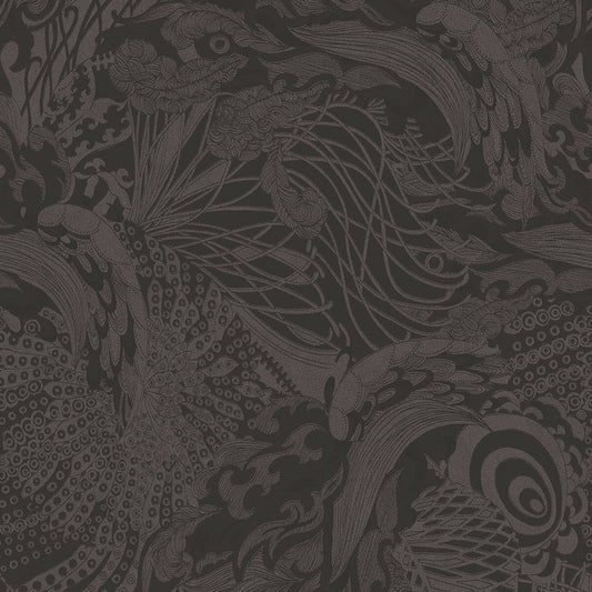 Eastern Tide Fantasia Wallpaper - Black/Suede - Ted Baker - 12610 - Premier Wallcovering