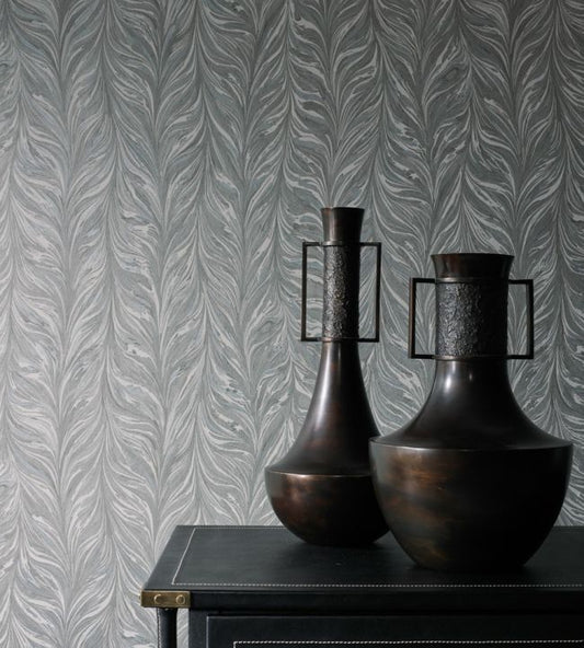 Ebru II Wallpaper - Snow - ZDAR312865 - Zoffany - Premier Wallcovering