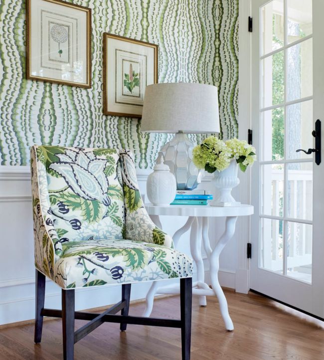 Ebru Wallpaper - Aqua - Thibaut - T2983 - Premier Wallcovering