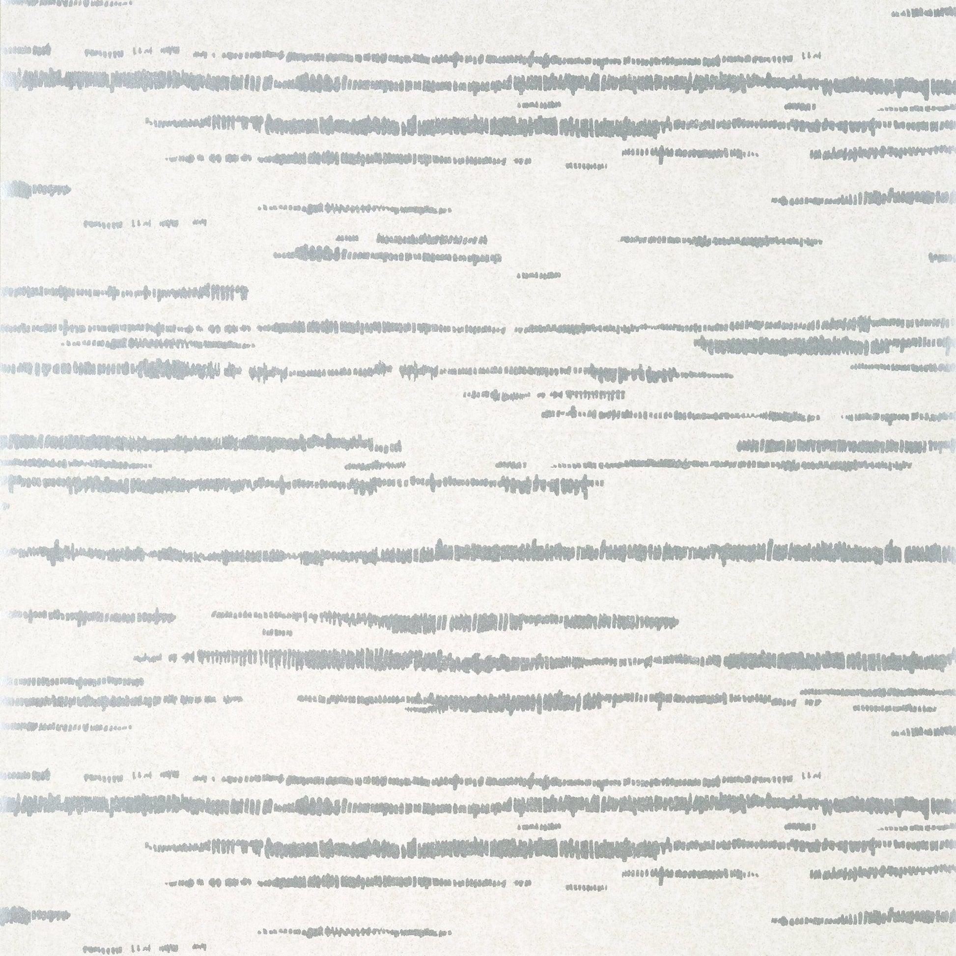 Echo Wallpaper - Metallic Silver on White - Thibaut - T10453 - Premier Wallcovering