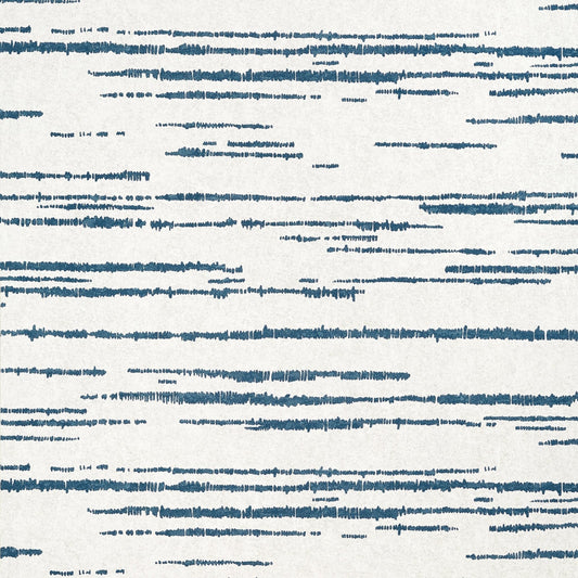 Echo Wallpaper - Blue on White - Thibaut - T10457 - Premier Wallcovering